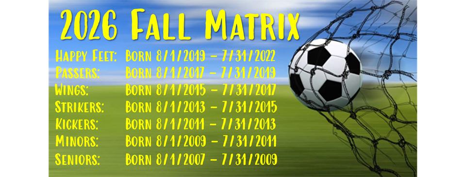 2026 Fall Age Matrix 